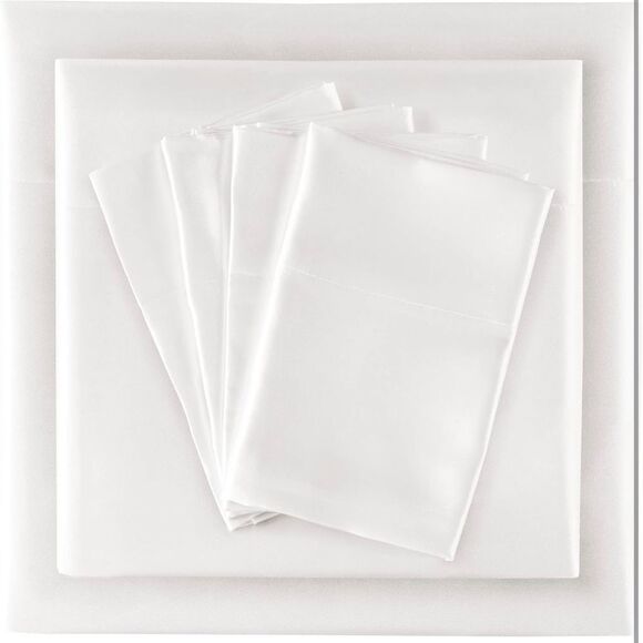 Madison Park White Queen Satin Sheet Set NWT - Picture 13 of 14